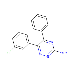 Nc1nnc(-c2cccc(Cl)c2)c(-c2ccccc2)n1 ZINC000084597081