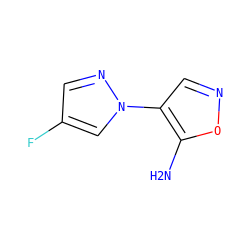 Nc1oncc1-n1cc(F)cn1 ZINC001848350791