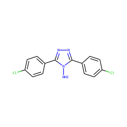 Nn1c(-c2ccc(Cl)cc2)nnc1-c1ccc(Cl)cc1 ZINC000002576516