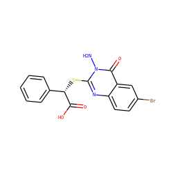 Nn1c(S[C@H](C(=O)O)c2ccccc2)nc2ccc(Br)cc2c1=O ZINC000040863020