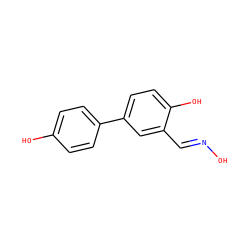 O/N=C/c1cc(-c2ccc(O)cc2)ccc1O ZINC000040933971