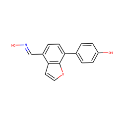 O/N=C/c1ccc(-c2ccc(O)cc2)c2occc12 ZINC000028819899