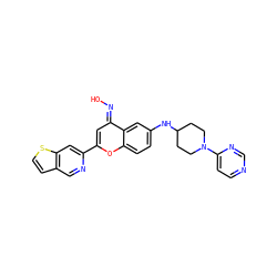 O/N=c1\cc(-c2cc3sccc3cn2)oc2ccc(NC3CCN(c4ccncn4)CC3)cc12 ZINC001772607331