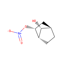 O=[N+]([O-])O[C@@H]1C[C@H]2CC[C@H]1[C@@H]2O ZINC000101340648