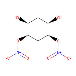 O=[N+]([O-])O[C@H]1C[C@@H](O[N+](=O)[O-])[C@@H](O)C[C@H]1O ZINC000043071368