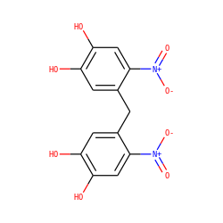 O=[N+]([O-])c1cc(O)c(O)cc1Cc1cc(O)c(O)cc1[N+](=O)[O-] ZINC000142488961