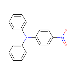 O=[N+]([O-])c1ccc(N(c2ccccc2)c2ccccc2)cc1 ZINC000003880590