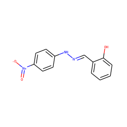 O=[N+]([O-])c1ccc(N/N=C/c2ccccc2O)cc1 ZINC000004547819