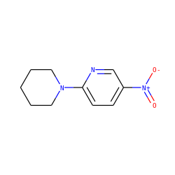 O=[N+]([O-])c1ccc(N2CCCCC2)nc1 ZINC000019638425