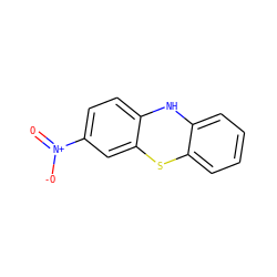 O=[N+]([O-])c1ccc2c(c1)Sc1ccccc1N2 ZINC000005742339