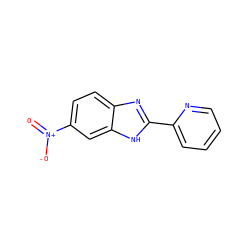 O=[N+]([O-])c1ccc2nc(-c3ccccn3)[nH]c2c1 ZINC000015990236