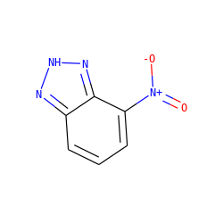 O=[N+]([O-])c1cccc2n[nH]nc12 ZINC000005425412