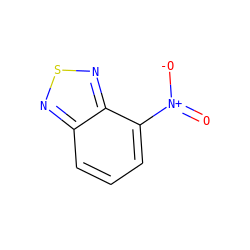 O=[N+]([O-])c1cccc2nsnc12 ZINC000001509875