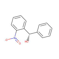 O=[N+]([O-])c1ccccc1[C@@H](O)c1ccccc1 ZINC000021990593