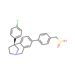 O=[SH](=O)Cc1ccc(-c2ccc3c(c2)CN2CC[C@@]3(c3ccc(Cl)cc3)C2)cc1 ZINC000261157464
