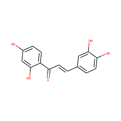 O=C(/C=C/c1ccc(O)c(O)c1)c1ccc(O)cc1O ZINC000012428433