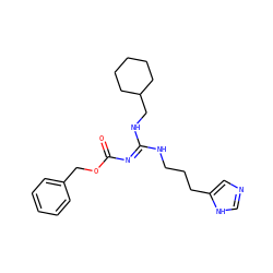 O=C(/N=C(/NCCCc1cnc[nH]1)NCC1CCCCC1)OCc1ccccc1 ZINC000026736893