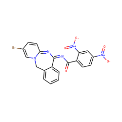 O=C(/N=C1/N=C2C=CC(Br)=CN2Cc2ccccc21)c1ccc([N+](=O)[O-])cc1[N+](=O)[O-] ZINC000003218760