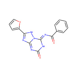 O=C(/N=c1\[nH]c(=O)nc2nc(-c3ccco3)[nH]n12)c1ccccc1 ZINC000073298693
