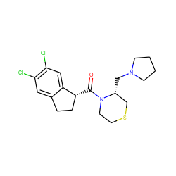 O=C([C@@H]1CCc2cc(Cl)c(Cl)cc21)N1CCSC[C@H]1CN1CCCC1 ZINC000013890205