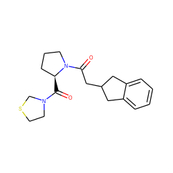 O=C([C@H]1CCCN1C(=O)CC1Cc2ccccc2C1)N1CCSC1 ZINC000000012195
