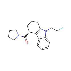 O=C([C@H]1CCCc2c1c1ccccc1n2CCF)N1CCCC1 ZINC000073197026