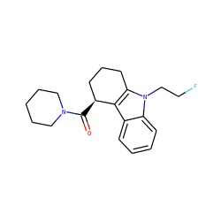 O=C([C@H]1CCCc2c1c1ccccc1n2CCF)N1CCCCC1 ZINC000073197028