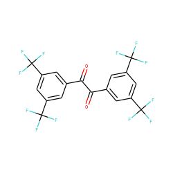 O=C(C(=O)c1cc(C(F)(F)F)cc(C(F)(F)F)c1)c1cc(C(F)(F)F)cc(C(F)(F)F)c1 ZINC000036177767