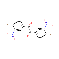 O=C(C(=O)c1ccc(Br)c([N+](=O)[O-])c1)c1ccc(Br)c([N+](=O)[O-])c1 ZINC000003152345
