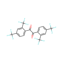 O=C(C(=O)c1ccc(C(F)(F)F)cc1C(F)(F)F)c1ccc(C(F)(F)F)cc1C(F)(F)F ZINC000036177764