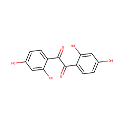 O=C(C(=O)c1ccc(O)cc1O)c1ccc(O)cc1O ZINC000001587804