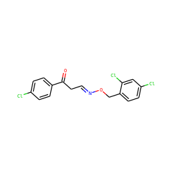 O=C(C/C=N/OCc1ccc(Cl)cc1Cl)c1ccc(Cl)cc1 ZINC000005252664