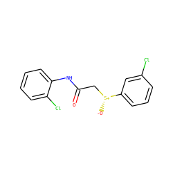 O=C(C[S@@+]([O-])c1cccc(Cl)c1)Nc1ccccc1Cl ZINC000005278073