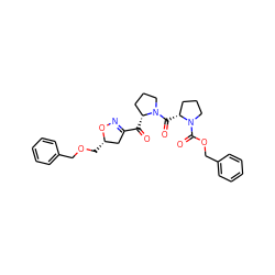 O=C(C1=NO[C@@H](COCc2ccccc2)C1)[C@@H]1CCCN1C(=O)[C@@H]1CCCN1C(=O)OCc1ccccc1 ZINC000013537593