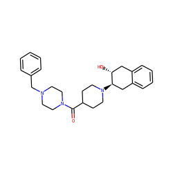 O=C(C1CCN([C@@H]2Cc3ccccc3C[C@H]2O)CC1)N1CCN(Cc2ccccc2)CC1 ZINC000049067394
