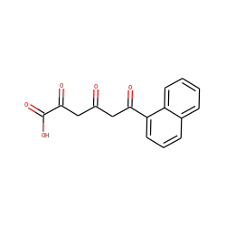O=C(CC(=O)C(=O)O)CC(=O)c1cccc2ccccc12 ZINC000101046023