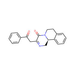 O=C(CC1=NC[C@@H]2c3ccccc3CCN2C1=O)c1ccccc1 ZINC000101628944