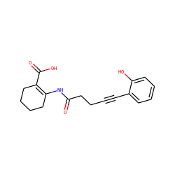 O=C(CCC#Cc1ccccc1O)NC1=C(C(=O)O)CCCC1 ZINC001772622764