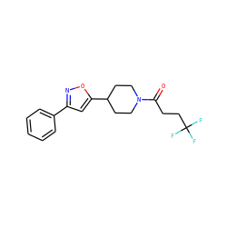 O=C(CCC(F)(F)F)N1CCC(c2cc(-c3ccccc3)no2)CC1 ZINC000082152032