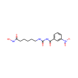 O=C(CCCCCNC(=O)NC(=O)c1cccc([N+](=O)[O-])c1)NO ZINC000049047518
