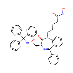 O=C(CCCCN1C(=O)[C@H](CC(=O)NC(c2ccccc2)(c2ccccc2)c2ccccc2)N=C(c2ccccc2)c2ccccc21)NO ZINC001772614097