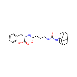 O=C(CCCNC(=O)NC12CC3CC(CC(C3)C1)C2)N[C@@H](Cc1ccccc1)C(=O)O ZINC000036330576