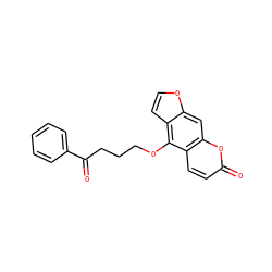 O=C(CCCOc1c2ccoc2cc2oc(=O)ccc12)c1ccccc1 ZINC000168287660