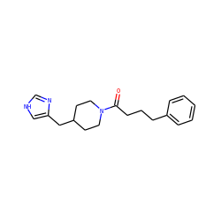 O=C(CCCc1ccccc1)N1CCC(Cc2c[nH]cn2)CC1 ZINC000028563576