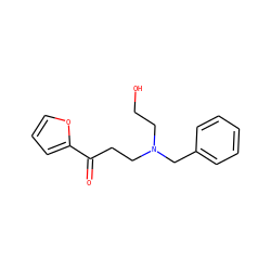 O=C(CCN(CCO)Cc1ccccc1)c1ccco1 ZINC000045393170