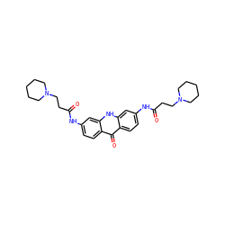 O=C(CCN1CCCCC1)Nc1ccc2c(=O)c3ccc(NC(=O)CCN4CCCCC4)cc3[nH]c2c1 ZINC000028393923