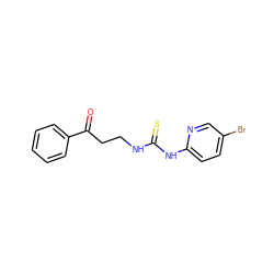 O=C(CCNC(=S)Nc1ccc(Br)cn1)c1ccccc1 ZINC000014943870