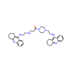 O=C(CCNCCNc1c2c(nc3ccccc13)CCCC2)N1CCN(CCNc2c3c(nc4ccccc24)CCCC3)CC1 ZINC000084669604