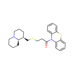 O=C(CCSC[C@@H]1CCCN2CCCC[C@H]12)N1c2ccccc2Sc2ccccc21 ZINC000071295329