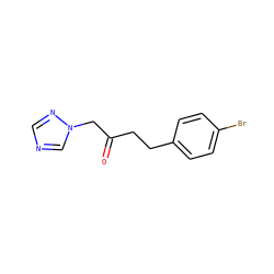 O=C(CCc1ccc(Br)cc1)Cn1cncn1 ZINC000040955099